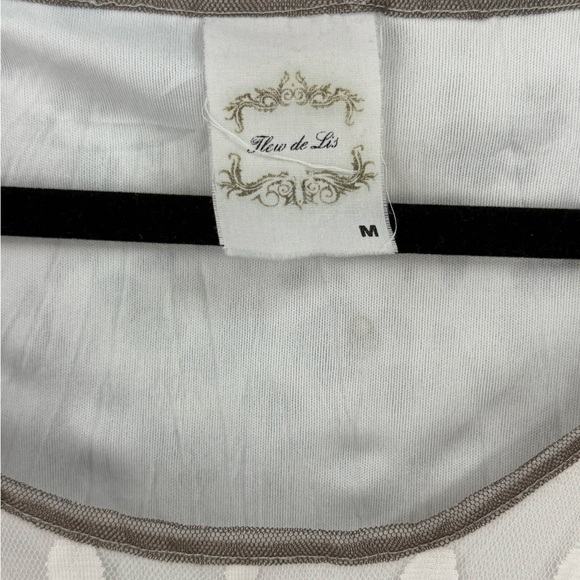 Fleur de Lis Layered Mixed-Print Boho Art Tunic Dress Floral & Polka Dot - Picture 10 of 11